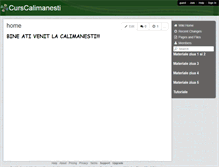 Tablet Screenshot of curscalimanesti.wikispaces.com
