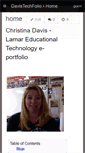 Mobile Screenshot of davistechfolio.wikispaces.com
