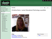 Tablet Screenshot of davistechfolio.wikispaces.com
