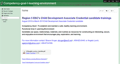 Desktop Screenshot of competency-goal-i-learning-environment.wikispaces.com