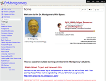 Tablet Screenshot of drmontgomery.wikispaces.com