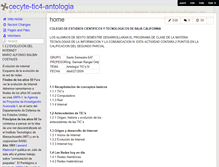 Tablet Screenshot of cecyte-tic4-antologia.wikispaces.com