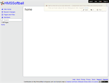 Tablet Screenshot of hmssoftball.wikispaces.com