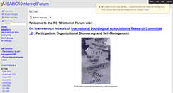 Desktop Screenshot of isarc10internetforum.wikispaces.com
