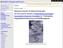 Tablet Screenshot of isarc10internetforum.wikispaces.com