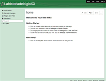 Tablet Screenshot of lahistoriadelsigloxx.wikispaces.com
