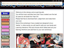 Tablet Screenshot of literacyandict.wikispaces.com