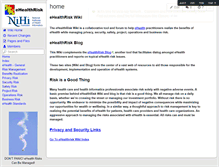 Tablet Screenshot of ehealthrisk.wikispaces.com