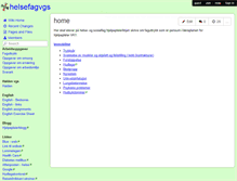 Tablet Screenshot of helsefagvgs.wikispaces.com
