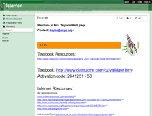 Tablet Screenshot of lstaylor.wikispaces.com
