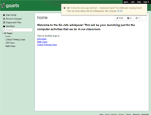Tablet Screenshot of gojets.wikispaces.com
