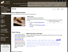 Tablet Screenshot of englishcentral.wikispaces.com