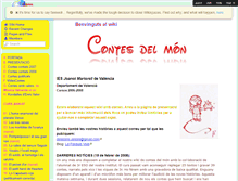 Tablet Screenshot of contesdelmon.wikispaces.com
