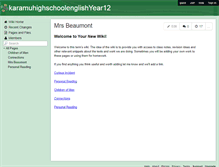 Tablet Screenshot of karamuhighschoolenglishyear12.wikispaces.com