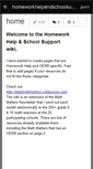 Mobile Screenshot of homeworkhelpandschoolsupport.wikispaces.com