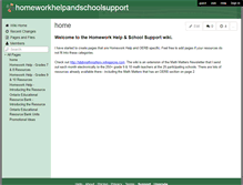 Tablet Screenshot of homeworkhelpandschoolsupport.wikispaces.com