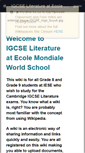 Mobile Screenshot of igcseliterature-iese.wikispaces.com