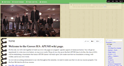 Desktop Screenshot of grovesapush.wikispaces.com