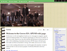 Tablet Screenshot of grovesapush.wikispaces.com