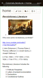 Mobile Screenshot of colonialliterature.wikispaces.com