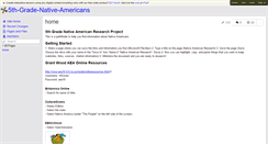 Desktop Screenshot of 5th-grade-native-americans.wikispaces.com