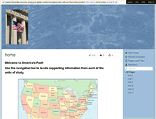 Tablet Screenshot of americas-past.wikispaces.com