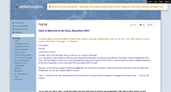 Desktop Screenshot of calleducation.wikispaces.com