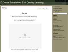 Tablet Screenshot of dobbs21stcenturylearning.wikispaces.com