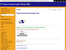 Tablet Screenshot of andromedastudyhall.wikispaces.com