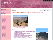 Tablet Screenshot of gctrip2012.wikispaces.com