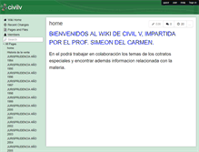 Tablet Screenshot of civilv.wikispaces.com