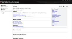 Desktop Screenshot of canadianteacherblogs.wikispaces.com