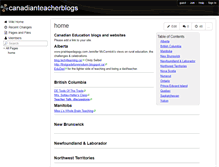 Tablet Screenshot of canadianteacherblogs.wikispaces.com