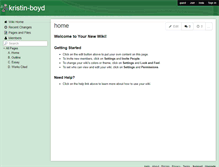 Tablet Screenshot of kristin-boyd.wikispaces.com
