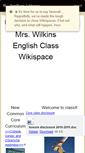 Mobile Screenshot of kwilkins.wikispaces.com