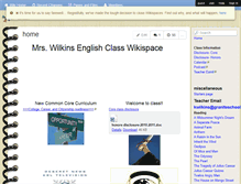 Tablet Screenshot of kwilkins.wikispaces.com