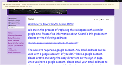 Desktop Screenshot of kinardmath6.wikispaces.com