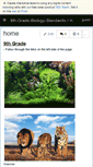 Mobile Screenshot of 9th-grade-biology-standards.wikispaces.com