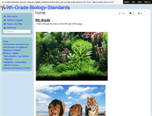 Tablet Screenshot of 9th-grade-biology-standards.wikispaces.com