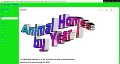 Desktop Screenshot of animalhomes.wikispaces.com