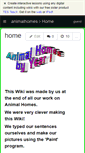 Mobile Screenshot of animalhomes.wikispaces.com