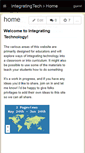 Mobile Screenshot of integratingtech.wikispaces.com