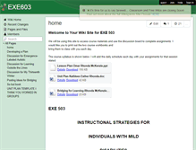 Tablet Screenshot of exe603.wikispaces.com