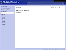 Tablet Screenshot of edr601statistics.wikispaces.com