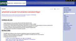 Desktop Screenshot of bases-aprendizaje.wikispaces.com