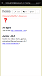 Mobile Screenshot of cleverclassroom.wikispaces.com