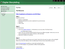 Tablet Screenshot of digistorytelling.wikispaces.com