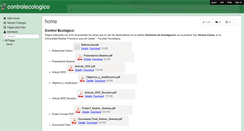 Desktop Screenshot of controlecologico.wikispaces.com