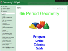 Tablet Screenshot of geometry2010p6.wikispaces.com