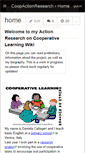Mobile Screenshot of coopactionresearch.wikispaces.com